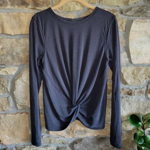 Lululemon Crescent Long Sleeve Tee 10 *Cupro Rib Intergalactic